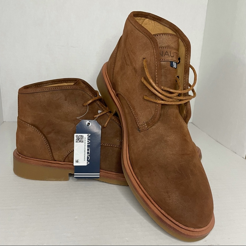 Mens Chukka Boots Linkside Brown Suede  7.5M New - Picture 2 of 10